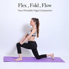 Fitness Mantra® 4mm Anti-Slip Yoga Mat for Yoga Exercise |Qnty.-1 Pcs.| With Carrying Strap| Purple|