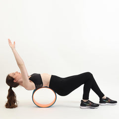 Fitness Mantra® 7 Props Yoga Kit| 1N TPE Yoga Mat, 1N Yoga Wheel, 1N Massage Roller, 1N Knee Pad, 1N Yoga Belt| 2N Yoga Bricks, 2N Elbow Pad|