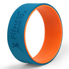 Fitness Mantra® Yoga Wheel For Men & Women| Backbends, Stretching, Exercise| Exercise Roller| Yoga Equipment| |Teal + Orange