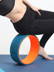 Fitness Mantra® Yoga Wheel For Men & Women| Backbends, Stretching, Exercise| Exercise Roller| Yoga Equipment| |Teal + Orange