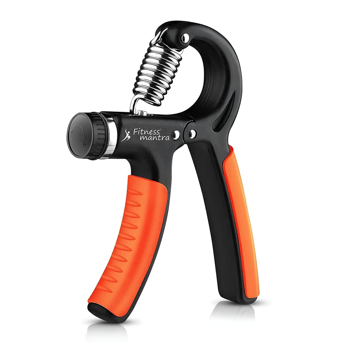 Fitness Mantra® Weight Adjustable Hight Quality Hand Gripper for Men & Women |Hand Grip|Finger Exerciser|Power Gripper|Hand Exerciser Equipment|Hand Strengtheners| Color Orange| 10KG-40KG|