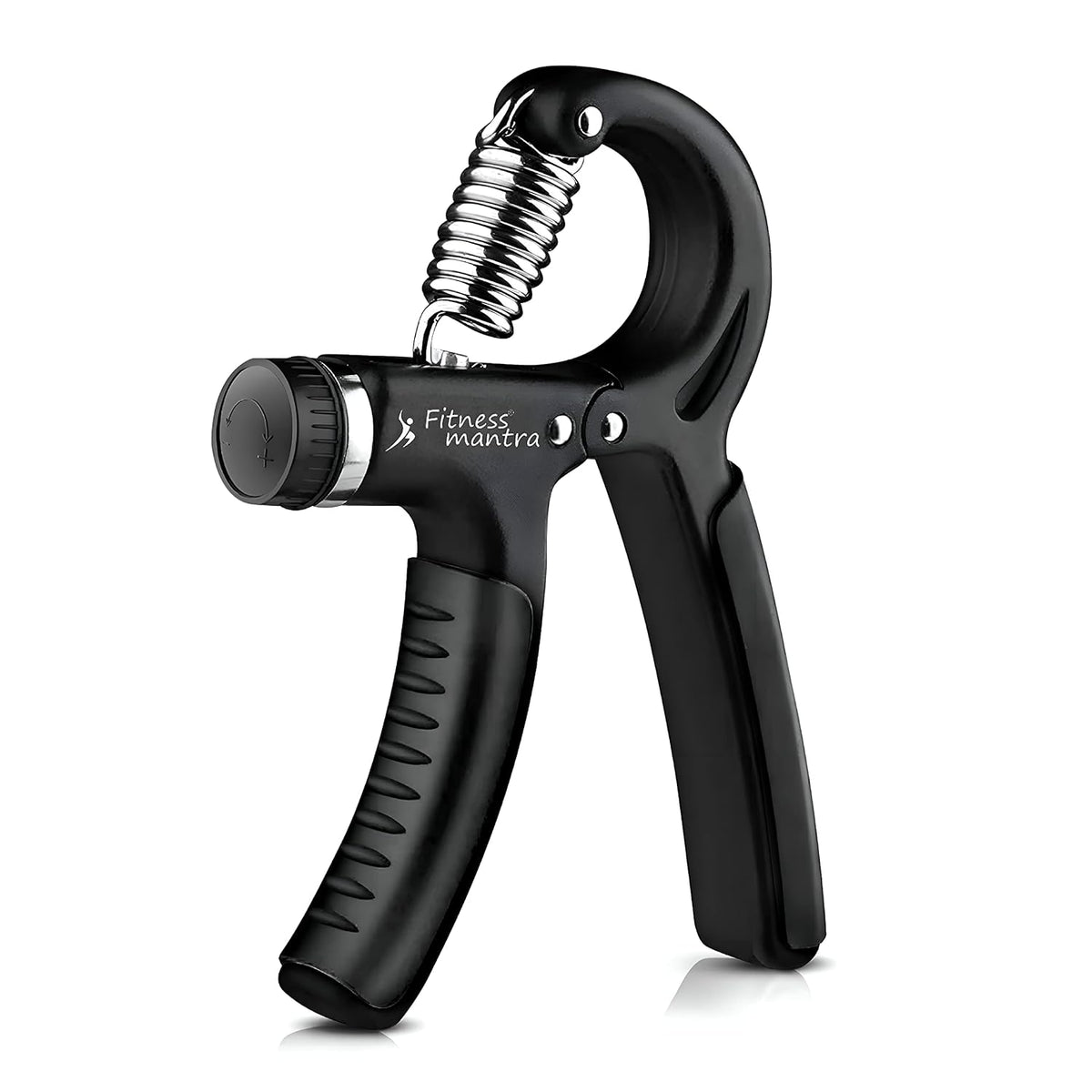 Fitness Mantra® Weight Adjustable Hight Quality Hand Gripper for Men & Women |Hand Grip|Finger Exerciser|Power Gripper|Hand Exerciser Equipment|Hand Strengtheners| Color Black| 10KG-60KG|